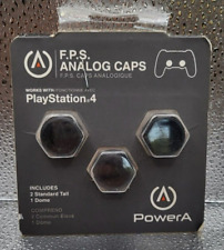 PowerA FPS ANALOG CAPS for PS4 Remotes 2 Standard Tall 1 Dome Black for sale  Shipping to South Africa