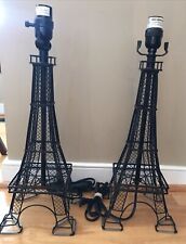2 bases de abajur de mesa torre Eiffel 19” fio de metal preto comprar usado  Enviando para Brazil