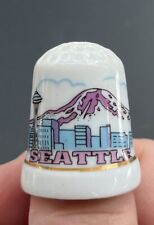 Lembrança vintage de dedal de cerâmica Seattle, usado comprar usado  Enviando para Brazil