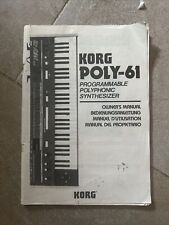 Korg poly 61m for sale  Simi Valley
