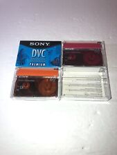 Lote de 3 fitas cassete de vídeo digital Sony Mini DV Premium 60 min DVC novas e usadas comprar usado  Enviando para Brazil