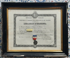 Médaille diplôme honneur d'occasion  Sainte-Maure-de-Touraine