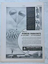 Usado, Paracaídas Aircraft Advert 1954 para uso aéreo mochila ajuste rápido segunda mano  Embacar hacia Mexico