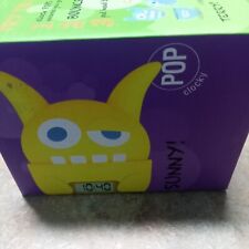 Pop Clocky Pop Monster SUNNY  Yellow Kids Alarm Clock CIB, used for sale  Shipping to South Africa