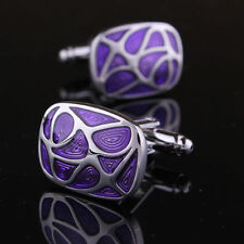 Purple cufflinks french for sale  College Point