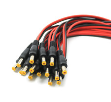 Lote de conectores macho plugue cabo pigtail alimentação DC 18AWG 2,1mm x 5,5mm 12V 5A comprar usado  Enviando para Brazil