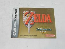 Legend of Zelda Four Swords Game Boy Advance manual de instruções APENAS EM PERFEITO ESTADO comprar usado  Enviando para Brazil