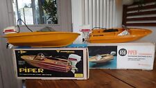 RC Monteleone Piper Boat With Outboard Motor Bundle x2 Vintage Rare Italian Toy, used for sale  Shipping to South Africa