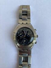 2001 Relógio Feminino Swatch Irony Blackamoor YMS103 Fabricado na Suíça Chrono Quartzo 34mm comprar usado  Enviando para Brazil