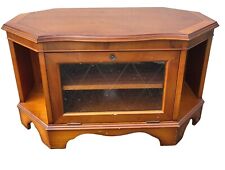 Mid Century Teak TV Stand Unit Console Table With Glass Door H 47cm W 84cm for sale  Shipping to South Africa