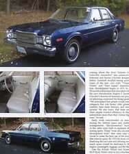 1976 1977 1978 1979 1980 PLYMOUTH VOLARE Color 12 pg Article  for sale  Shipping to South Africa