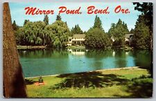 Mirror Pond Bend Oregon Drake Park Downtown Waterfront Reflections VNG Postcard, used for sale  Shipping to South Africa