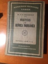 LIBRO DE PRACTICAS QUIMICA INORGANICA AÑO 1928 segunda mano  Embacar hacia Argentina