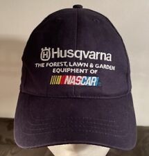Husqvarna The Forest Lawn & Garden Equipment of Nascar Adjustable Cap Hat Blue for sale  Shipping to South Africa