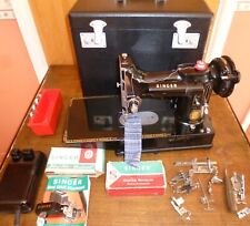 Vintage Singer 222K Featherweight  Sewing Machine with Accessories SERVICED for sale  Shipping to South Africa