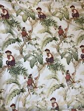 CottonBelle 50" x 50" Futon Slip Cover Copacabana Monkey Palm Trees Tropical for sale  Shipping to South Africa