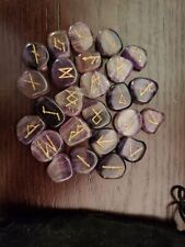 Purple Fluorite Rune Set for sale  Shipping to South Africa