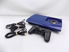 Sony Playstation 3 Super Slim PS3 Blue Console + Controller, used for sale  Shipping to South Africa