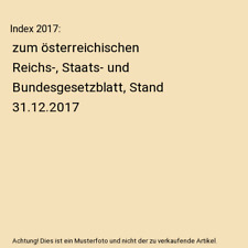 Index 2017 zum gebraucht kaufen  Trebbin