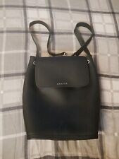 Black leather backpack for sale  OLDHAM