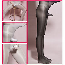 Used, Men Oil Sheer Pantyhose High Elastic Shiny Glossy Stockings Shaping Silky Tights for sale  Shipping to South Africa