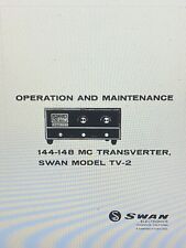 Transversor Swan TV-2 144 MHz manual de serviço digital comprar usado  Enviando para Brazil