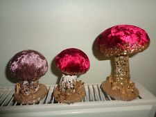 Mushrooms christmas decoration for sale  SHIPLEY