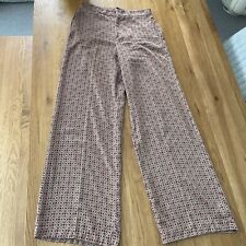 ZARA woman long palazzo pants trousers pattern - size m (uk 10)  for sale  BENFLEET