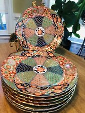 Gumps San Francisco Dinner Plates (set of 8) JAPAN (Chinese Arita Imari?) MINT !, used for sale  Shipping to South Africa