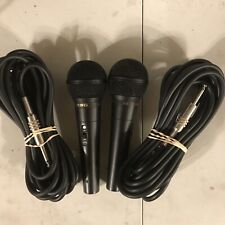 Lote de 2 microfones RSQ P10 com cabos Mike. comprar usado  Enviando para Brazil