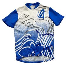 Camiseta Decathlon azul abstrata vintage ciclismo corrida bicicleta feita na França masculina M comprar usado  Enviando para Brazil