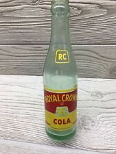 Botella de soda de cola Royal Crown 1956 de radiocontrol 8 oz 9"" de alto Duraglas Nemo Corp envío rápido segunda mano  Embacar hacia Argentina