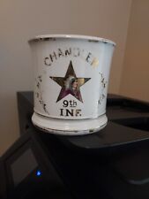 Vintage Shaving Mug -WW I Era- "Chandler 9th Infantry" With Indian Chief, used for sale  Shipping to South Africa