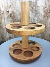 Revolving Hard Wood Spice Jar Rack (Holds 12 Bottles At 37mm Diameter Or Less) for sale  Shipping to South Africa