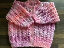 Hand knitted pink for sale  WOKINGHAM