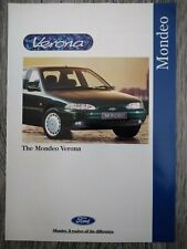 Folheto FORD MONDEO VERONA Special Edition 1.8i 1.8 Turbo Diesel 4 5 portas 1995 comprar usado  Enviando para Brazil