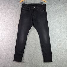 G-Star Jeans Mens 30 Black Revend Skinny Denim Zip Fly Casual Button Gstar 5958 for sale  Shipping to South Africa