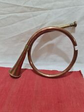 Vintage  Brass/copper  Round Hunting Horn Coaching Horn 32 cm total length [C] for sale  Shipping to South Africa