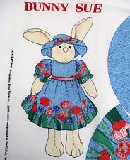 Usado, Painel de tecido Bunny Sue Páscoa coelho de pelúcia animal padrão costura faça você mesmo 23 polegadas comprar usado  Enviando para Brazil