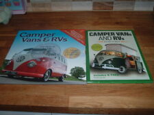 Used, 2 X  VOLKSWAGEN CAMPER VANS AND RVs BOOKS DVD CARDS   PACKS  NEW for sale  HINCKLEY