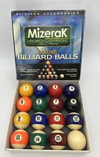Conjunto completo de bolas de bilhar Mizerak World Champion Deluxe 2 1/4 polegadas na caixa comprar usado  Enviando para Brazil