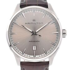 Relógio masculino automático Hamilton Jazz Master H327450 data mostrador prata Q#129339 comprar usado  Enviando para Brazil