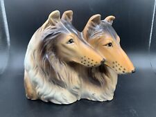 Used, Vintage Collie Planter Ceramic Dog Vase Lassie Figural Bust Handsome for sale  Shipping to South Africa
