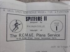 Supermarine spitfire plan for sale  WARRINGTON