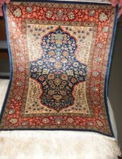 Turkish Hereke Silk Carpet Signed,1 00% Pure Silk, 17 x 17 Knots, used for sale  Shipping to South Africa