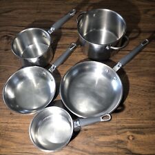 Kenmore 5 Piece Stainless Steel Cookware Set Induction Suitable Skillet Pan, used for sale  Shipping to South Africa