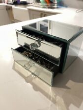 Glass jewellery box for sale  ROMFORD