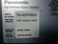 Panasonic inch plasma for sale  Orlando