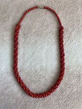 Red beaded neckace for sale  GLASGOW
