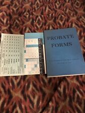 Probate Forms Title Insurance & Trust Company Los Angeles, 1955 Vtg  for sale  Shipping to South Africa